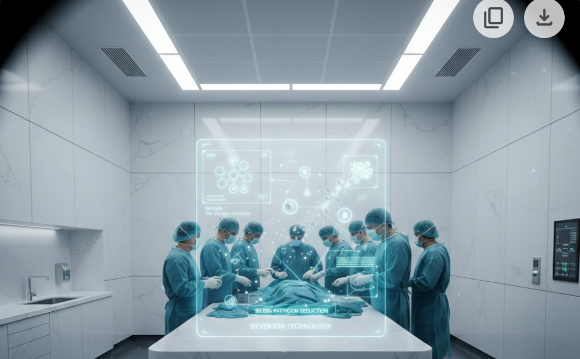 Anti-Bacterial Quartz in Healthcare for the Modern Hospital